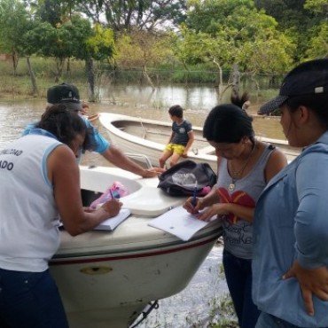 Operativo sanitario a cargo de Defensa Civil y Medicina Comunitaria de la Municipalidad  