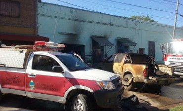 Incendio en un comercio de la ciudad